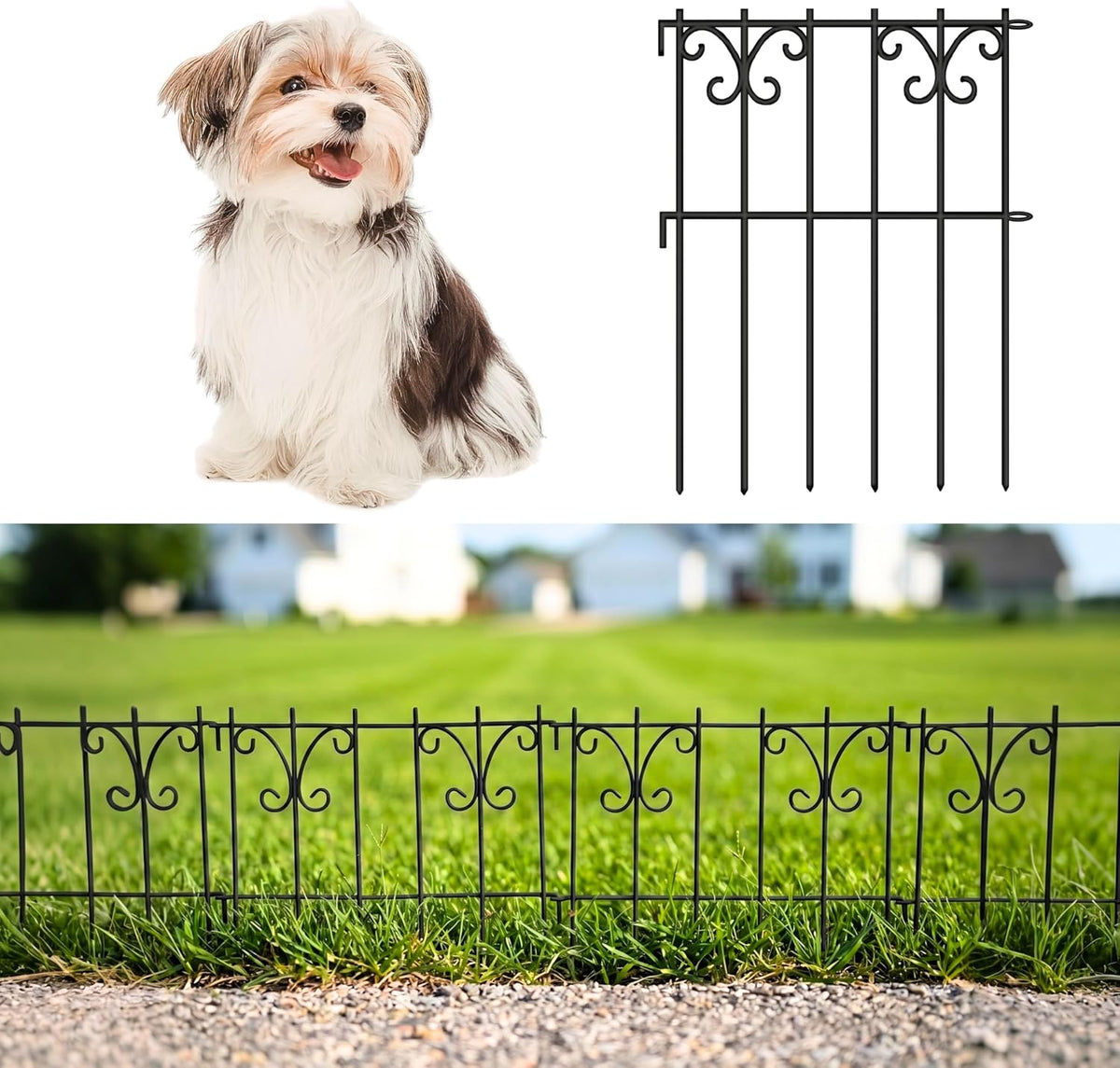 shoplala garden fence animal barrier (10 panels) 12x16.5in, main product view