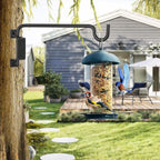 15" 360° Swivel Plant Hanger - Heavy Duty Solid Steel Wall Hook, 12-Directional Adjustable for Bird Feeders, Outdoor/Indoor Plants, Garden & Patio (2-Pack)