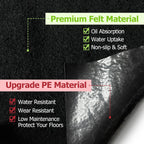 6x8.2ft outdoor storage shed floor mat, tent carpet, close-up detail