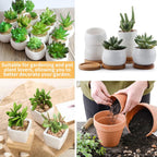 Bivethoi Plant Pot Mesh Hole Cover, 1.8" / 45mm, Black, 100pcs | Bonsai Drainage Mesh Insert, Round Mesh Screen, Prevents Soil Loss, Bottom Grid Mat