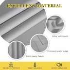 NICETOWN Blackout Patio Curtains 100 x 144 Inches Long for Sliding Door Extral Wide Blackout Curtain Panels Thermal Insulated Room Divider - Grommet Top, 100" W x 144" L, 1 Panel, Silver Grey