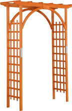 Yaheetech 85in Wooden Garden Trellis Horticulture Garden Arch Arbor for Climbing Planting Plant Stand in Garden Yard Outdoor, Brown