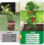 3 Pack Tomato Cages, 51.2in Tomato Plant Support Stakes Heavy-Duty, Garden Tomato Cages & Trellis for Climbing Vegetables, Tomatoes, Peppers, and Potted Plants(3)