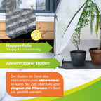 bio green icedome winter tent for plants, 3-layer, side view