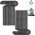 shikaman Screw in Hooks for Bird Feeder Hanger, Outdoor String Lights Hooks (30, 9 Inch)