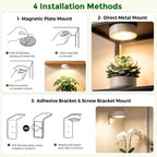 rechargeable grow lights for indoor plants, 2 pack, front angle view