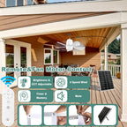gliztech solar ceiling fan light,portable gazebo fan with showing dimensions
