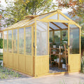 jocisland 6 x 8-ft wooden greenhouse, main product view