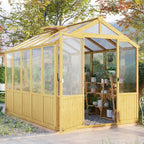 jocisland 6 x 8-ft wooden greenhouse, main product view