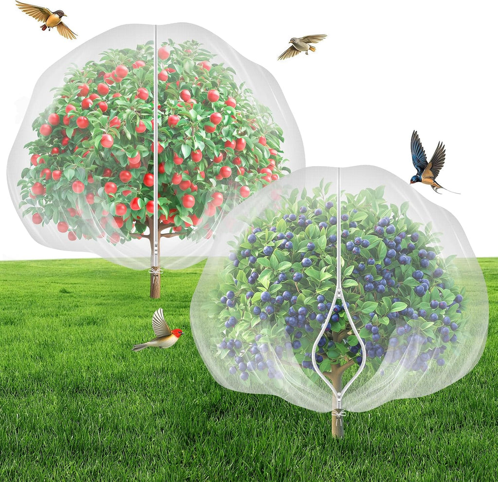 6.4'x6.4' fruit tree netting with 2-way zipper &, main product view