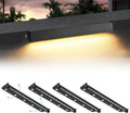 black 4-pack 12inch 5w 2700k soft white hardscpe, main product view