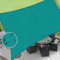 LOVE STORY Rectangle 9'x10' Waterproof Sun Shade Sail Canopy UV Block for Outdoor Patio Backyard Carport,Turquoise Blue(We Make Custom Size)