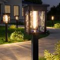 XMCOSY+ Solar Pathway Lights Outdoor, 6 Pack Solar Powered Garden Lights | 50 Lumens Adjustable Brightness, 2700K/4500K Color Dual-Temperatures, Auto On/Off IP65 for Lawn Walkway Landscape Lighting