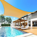 Quictent 24X24FT Large Oversized 185G HDPE Square Sun Shade Sail Canopy 98% UV Block Outdoor Patio Garden with Hardware Kit