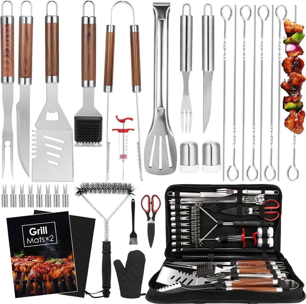 yoehka bbq grilling accessories set, 34pcs heavy duty, main product view