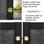 UPGRADE Privacy Fence Screen 3'x17' Black Outdoor 90% Visibility Blockage 170 GSM Mesh Shade Cover Panels for Backyard,Balcony,Home Decoration with Zip Ties,Customized Avaliable