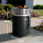 ninja fireside360 fire pit & heater, 80,000 btu, view 9