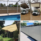 tang 4' x 40' privacy fence screen grey, close-up detail