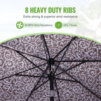 Backyard Expressions 9 ft. Patio Umbrella, Market Table Umbrella w/Tilt and Crank, 8 Ribs