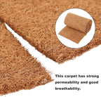 EATAKWARD 120'' x 12'' Coconut Mat, Coco Fiber Roll, Natural Coconut Coco Liner Roll, Thick Coco Liners for Planters, Flowers, Pet, Tortoise, Lizard, Snake, Rabbit, Brown (120 * 12 inch)