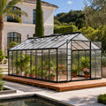 10x18 ft aluminum greenhouse, durable walk-in polycarbonate greenhouse, main product view