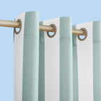 Sun Zero Valencia Cabana Stripe Indoor/Outdoor UV Protectant Energy Efficient Grommet Curtain Panel