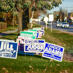 ikayas 6 pack 24x18inch blank yard signs with, side view
