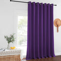 NICETOWN Royal Purple Blackout Curtains for Bedroom/Living Room 132 Inch Length - Thermal Insulated Room Darkening Grommet Top Window Curtains (100 by 132 - Inch, 1 Panel)