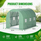 10'x7'x7' green house portable greenhouse large walk-in greenhouses on a desk or shelf