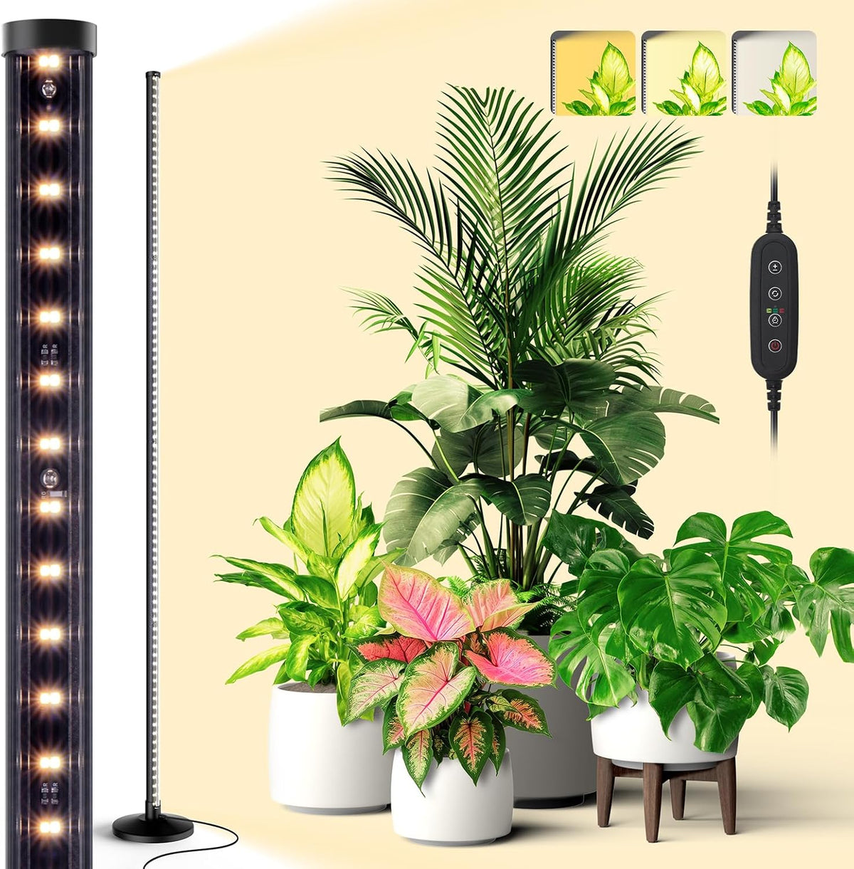 bstrip t10 vertical grow light, full spectrum plant, main product view