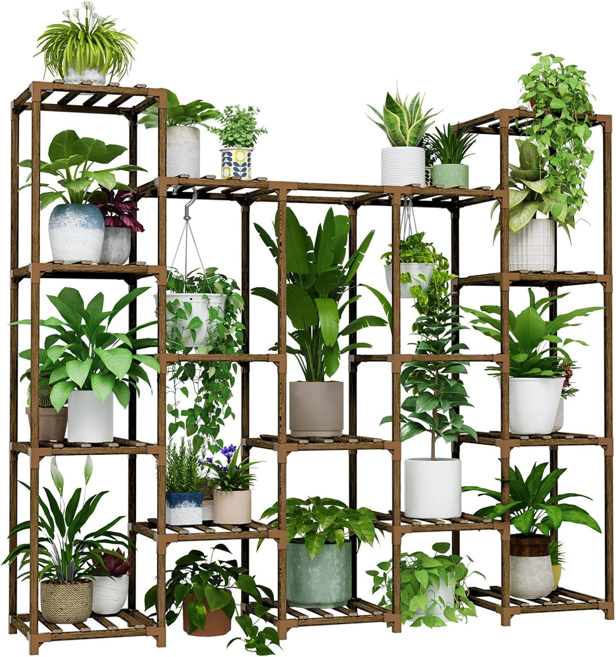 bamworld large hanging plant stand indoor tall plant, main product view