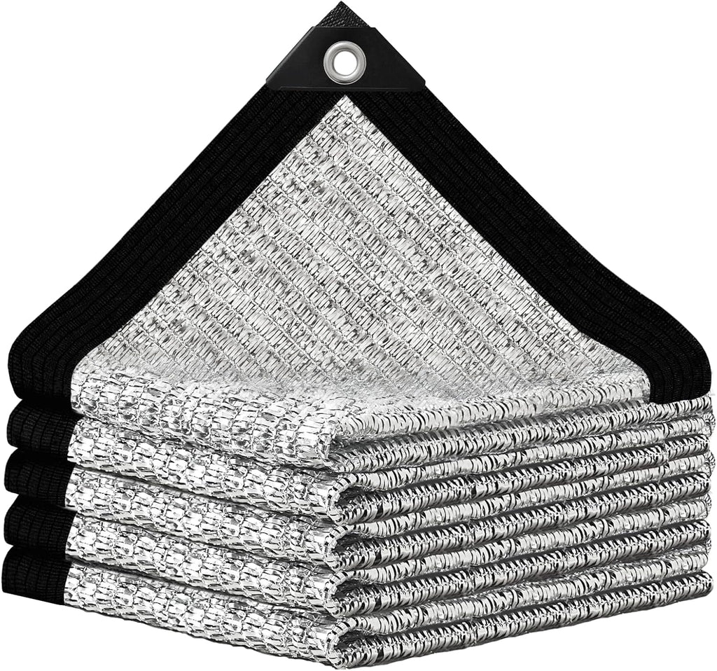aluminum shade cloth 10x10',80% aluminum reflective tarp,durable mesh, main product view