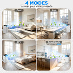 14000btu portable air conditioners,free standing portable ac unit, close-up detail