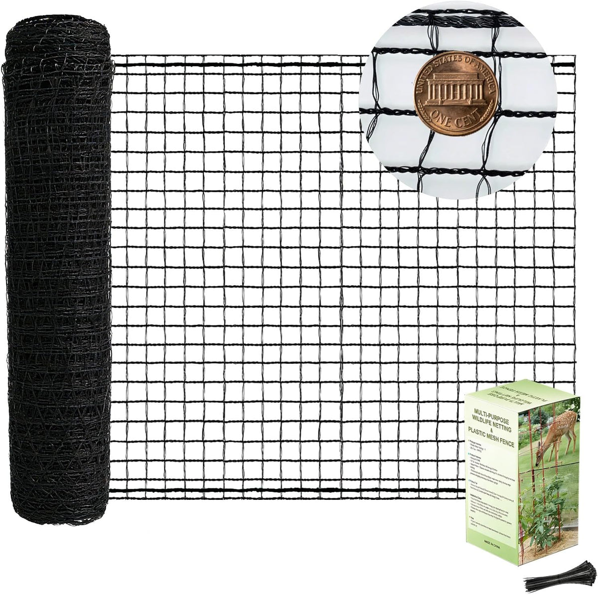 poyee deer fence netting 4x100ft plastic mesh netting, main product view