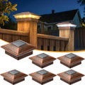 aponuo solar post cap lights - 6 pack, main product view