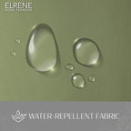 Elrene Home Fashions Matine Weatherproof Tab-Top Indoor/Outdoor Solid Color Curtain Panel for Porch, Pergola, Patio, Deck, 52”W x 108”L, Green