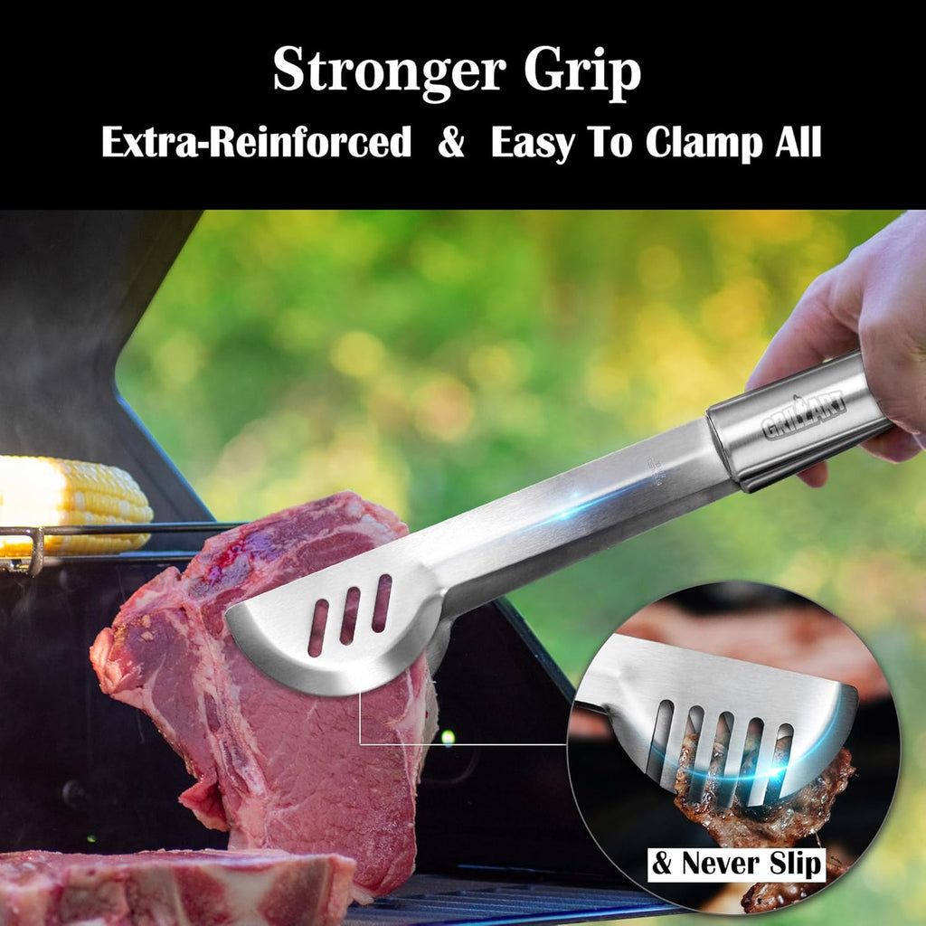 grillart bbq grill utensil tools set reinforced bbq, close-up detail
