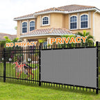 Artpuch 90% Sun Shade Cloth, 6 x 6 FT Pergola Shade Cover Canopy with Grommets, Sun Screen Fabric Tarp for Patio, Outdoor, Garden, Backyard, Light Grey