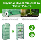 mini compact greenhouse, small pe plant green house, package contents