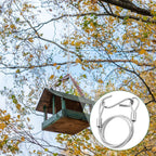 Kingdder 4 Pcs 12" 18" 24" 36" Hanging Cables Chain with S Hook Bird Feeder Tree Hanger PVC Coated Flexible Branch Hook Limb Protector for Outside Bird Feeders, Planters and Decorations