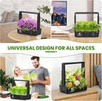 15 pods hydroponics growing system indoor garden with on a desk or shelf