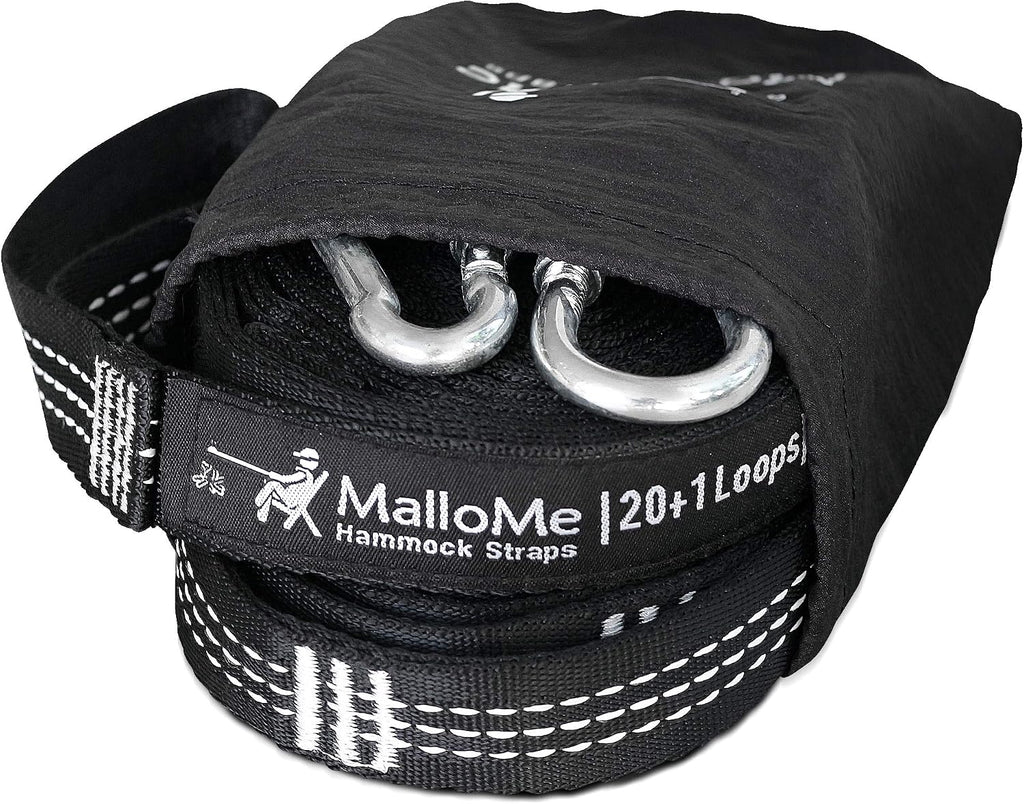MalloMe Hammock Straps for Trees - Swing Straps - Multi-Purpose Hanging Kit, Heavy Duty Adjustable Tree Strap for Hammocks, Swings & Outdoor Use, Safe for Branch or Between 2 Trees