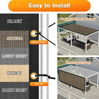 Artpuch Outdoor Pergola Shade Cover 9x17 FT Sun Shade Cloth with Grommets Mocha 90% UV Protection Canopy Patio Privacy Screen (Customized Available)