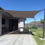 SUNNY GUARD Custom Size 7'x12' Brown Sun Shade Sail Rectangle UV Block Shade for Backyard Yard Patio Deck Garden(Customized)