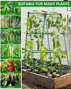 2 Pack Cucumber Trellis, Garden Trellis for Climbing Plants Outdoor, A-Frame Cucumber Trellis for Raised Bed, Plant Grow Support for Tomato, Squash, Vegetable, Flower(33"x47"x2Pcs)