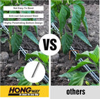 HongWay 120 Pack Landscape Staples 8 Inch, Galvanized Garden Stakes Tent Stakes Heavy Duty 11 Gauge Landscaping Fabric Pins Yard Ground Staples for Lawn, Turf, Fence, Outdoor Decorations