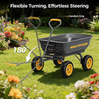 cammoo 10-in no-flat tires 600lb garden dump cart, view 9