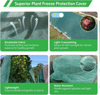 plant covers freeze protection, 10x50ft green frost blanket, package contents