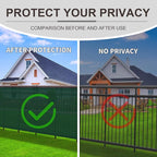 LOVE STORY Custom Size 3'x1' Dark Green Balcony Privacy Screen,UV Block Privacy Fence Screen,90% Shield for Outdoor Pool Garden Apartment Railing