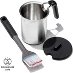 OXO Outdoor Grilling Basting Pot and Brush Set